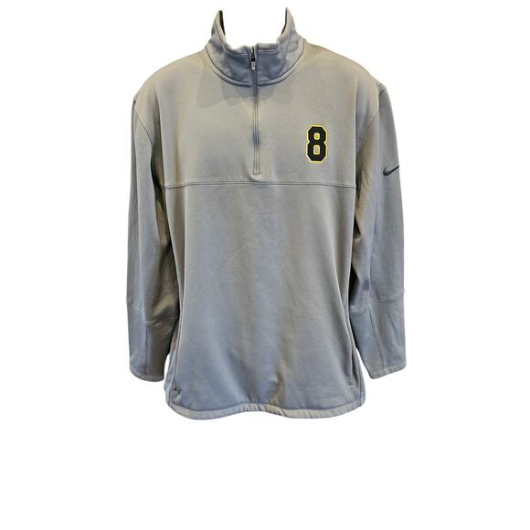 Nike golf tour performance therma fit fleece lined 1/4 zip #8 patch sz XL grey - Picture 1 of 7